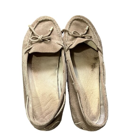 Michael Kors Women's Suede Moccasins Loafers Beige Slip-On Flats Size 9.5 - Picture 5 of 8